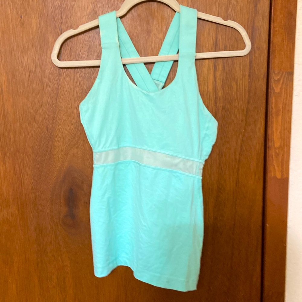 Lululemon Mint Racerback Workout Tank Top